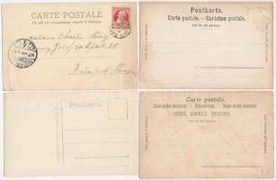 50 db RÉGI svájci város képeslap jó minőségben / 50 pre-1945 Swiss town-view postcards in good quali...