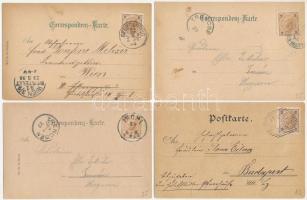 14 db RÉGI osztrák litho város képeslap vegyes minőségben / 14 pre-1945 Austrian litho town-view pos...