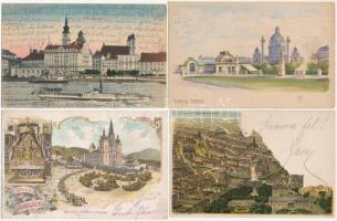 37 db RÉGI osztrák város képeslap jó minőségben, sok 1905 előtti / 37 pre-1945 Austrian town-view postcards in good quality: many before 1905