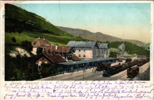 1901 Tarvisio, Tarvis; Bahnhof / railway station, trains (r)