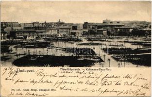 1907 Budapest VIII. Tisza Kálmán tér (II. János Pál pápa tér). Ganz Antal No. 117.
