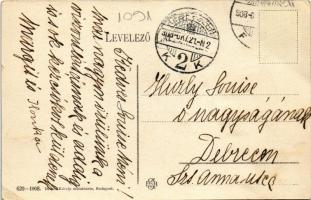 1908 Budapest VIII. Népszínház, villamosok, lovaskocsik pénztár, zálogkölcsön, drogéria. Divald Káro...