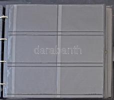 3 db óriás képeslapalbum egyenként kb. 500 férőhellyel / 3 giant postcard albums, each for cca. 500 ...