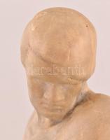 Csorba Géza (1892-1974): Ady Endre síremléke. Kerámia minta szobor a megvalósult emlékműhöz. Jelzés ...