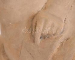 Csorba Géza (1892-1974): Ady Endre síremléke. Kerámia minta szobor a megvalósult emlékműhöz. Jelzés ...