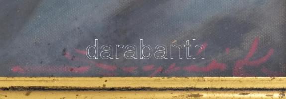 Szegvári Károly (1920-2002): Női portré. Olaj, vászon, jelzett. Üvegezett fa keretben, 60x50 cm