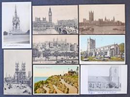 Kb. 850 db RÉGI angol képeslap dobozban vegyes minőségben / Cca. 850 pre-1960 British (UK) postcards in a box: mixed quality