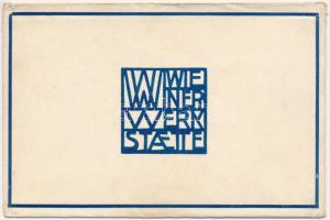 Mode / Art Nouveau lady with dog. Wiener Werkstätte No. 520. s: Mela Koehler  (saját eredeti papírto...