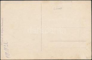 1919 Biciklis portré, fotólap, 14x9 cm