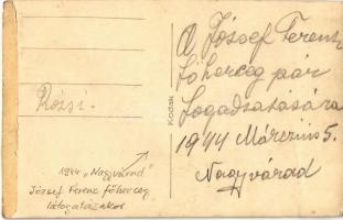 1944 Nagyvárad, Oradea; Előkelő hölgy József Ferenc főherceg látogatásakor / lady during the visit o...