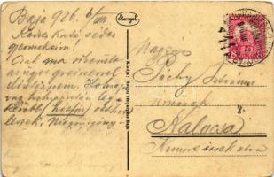 1926 Baja, megyeháza. Burger fényképész kiadása (EK)