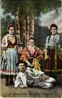 1926 Pöstyén, Piestany; Népviselet. Donáth kiadása / Volkstracht / Upper Hungarian folklore, traditional costume (EK)