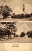 1937 Sopronnémeti, Németi; utca, templom, automobil