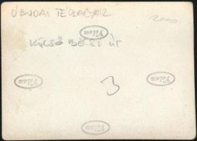 cca 1950 Óbudai téglagyár, fotó, 6,5x9 cm