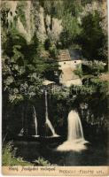 1911 Szluin, Slunj; Posljedni vodopad / vízesés / waterfall (fa)