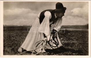 Bugac, pányvavető csikós, magyar folklór