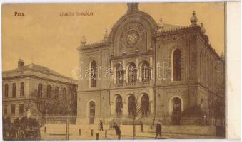 1908 Pécs látképe - saját készítésű képeslapfüzet 42 összeragasztott képeslappal: érdekes és izgalma...