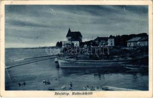 1940 Révfülöp, Halászkikötő. Özv. Palkovics Györgyné kiadása (EK)