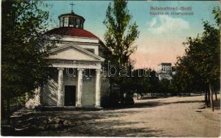 1922 Balatonfüred, Kápolna és Jókai nyaraló, villa (lyuk / hole)