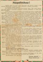 1914 Népeimhez! "Leghőbb vágyam volt, hogy az Isten kegyelméből még hátralévő éveimet a béke mű...