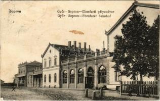1915 Sopron, a Győr-Sopron-Ebenfurti vasútállomás (GYSEV), vendéglő (EK)