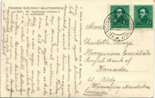 Balatonkenese, Fővárosi üdülőhely I. sz. szállóépülete. Dulovits felvétele (EK)