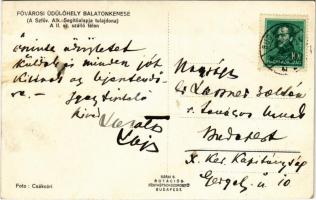 Balatonkenese, Fővárosi üdülőhely II. sz. szállóépülete télen. Csákvári felvétele