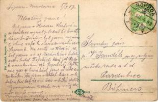 1917 Sopron, Várkerület, villamos, Dürböck Lajos, Steinhof Sándor és Breuer Testvérek üzlete, Stollw...