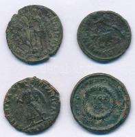 Római Birodalom ~4. század 4xklf római Br érme (Constantinus, Constantius (2x), Valens) T:2-,3
Roma...