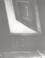 Kéri Imre (1945- ): Caravaggionál. Mezzotinto, merített papír, jelzett, számozott (19/20), üvegezett...