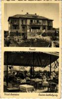 1939 Diósd, Diósd-Kertváros; Penzió, Casino kerthelyisége vendégekkel és pincérrel (EK)