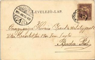 1901 Szigliget, látkép, vár. Schmidt Edgar (EK)