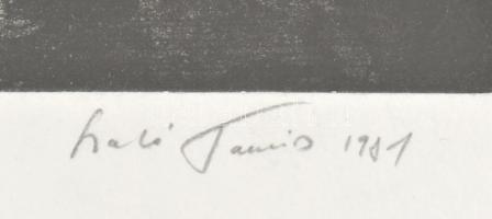 Szabó Tamás (1952-): Így térnek meg.... (1981). Mezzotinto, merített papír, jelzett, művészpéldány E...