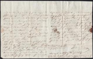 1841 Marie Görgeynek szóló levél Görgeyék toporci birtokára német nyelven, Ferdinánd aláírással