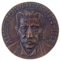 Kampfl József (1938- ) 1990. Albert Schweitzer 1875-1965 / 3. Zeneterápiás Konferencia 1990 március 31 Pécs öntött Br emlékérem (69mm) T:2