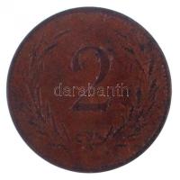 1894. 2f Cu minipénz T:1-,2 ph