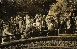 1933 Abbazia, Opatija; fürdő vendégek / spa guests. Mayer photo (EB)