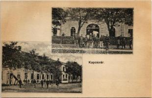 Kaposvár, Cs. és kir. laktanya, katonák