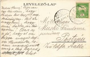 1908 Kisújszállás, Katolikus templom, piac. Szabó Ferenc kiadása (EK)