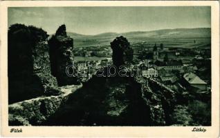1943 Fülek, Filakovo; várrom és látkép / Filakovsky hrad / castle ruins and general view