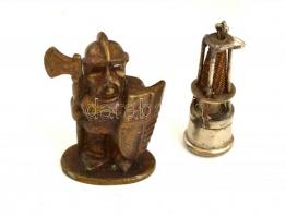 4 db kicsinyített használati tárgy. 3-11 cm