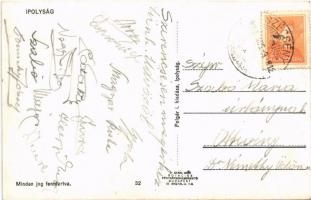 Ipolyság, Sahy; Az első visszatért magyar város, Horthy, Lengyel szálloda / hotel (EK)