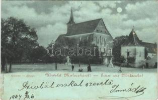 1904 Malacka, Malatzka, Malacky; kolostor este / Kloster / cloister at night