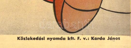 cca 1940 Walt Disney mesekönyveivel váltjuk valóra gyermekeink karácsonyi álmát, színes litografált ...