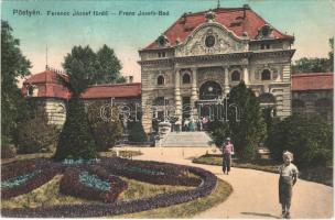 1912 Pöstyén, Piestany; Ferenc József fürdő. Kohn Bernát kiadása / spa