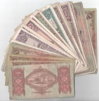 50db vegyes magyar Pengő bankjegytétel T:III,III-