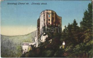 1916 Likavka, Likava (Rózsahegy, Ruzomberok); várrom. Valuch János kiadása / Likavsky zámok / castle ruins