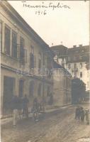 1916 Trencsénteplic, Trencianske Teplice; utca / street. photo