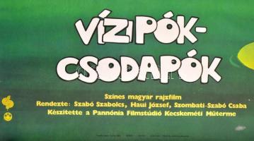 1983 Vizipók-csodapók, magyar rajzfilm plakát, MOKÉP, MAHIR, Bp., Offset-ny., 
80x56 cm