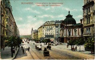 1908 Budapest XIII. Lipót körút és Vígszínház (kis szakadás / small tear)